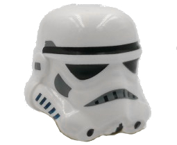 LEGO 30408px6 - Minifigure, Headgear Helmet SW Stormtrooper, 2 Chin Holes Pattern