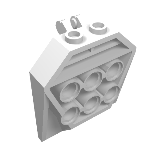 LEGO 30625 - Deur 1 x 4 x 3 2/3 met 6 gaten en vergrendelende 2 vingers scharnier