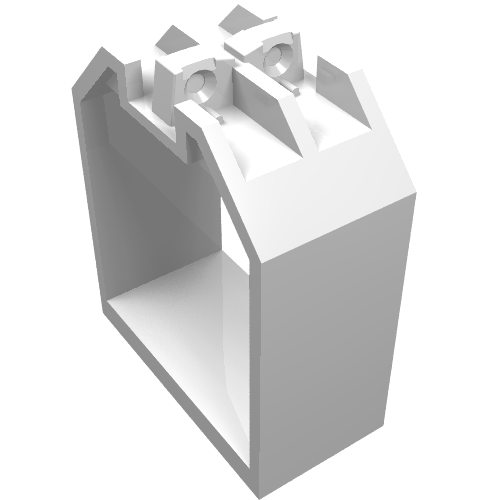 LEGO 30637 - Container, Box Open Ended 2 x 4 x 4 with 1 Locking Hinge Finger on Each End