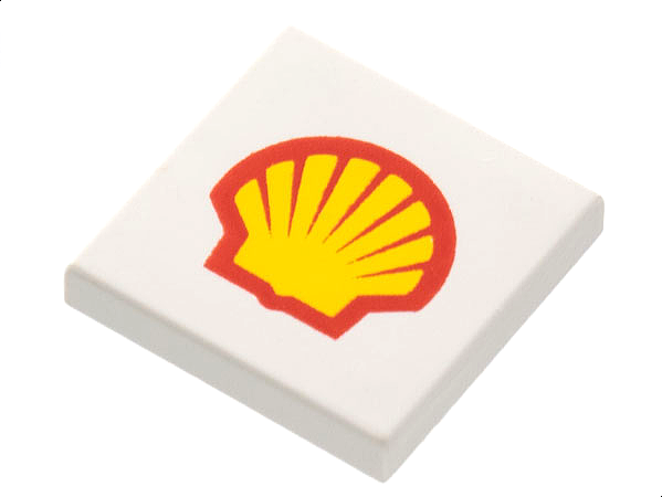 LEGO 3068pb0001 - Tegel 2 x 2 met Shell Logo Patroon