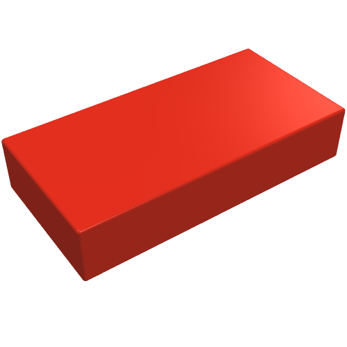 LEGO 3069a - Tile 1 x 2 without Groove Pat Pend.