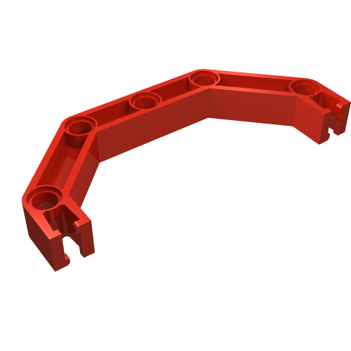 LEGO 32206 - Znap Balk 9, 5 Gaten, 4 Bochten (Half-Oktagon)