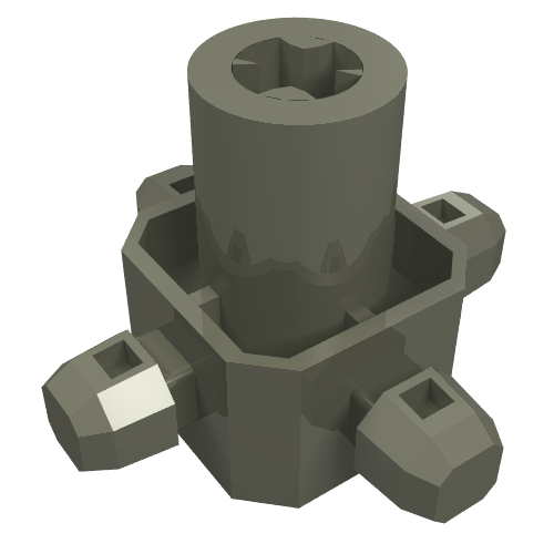 LEGO 32221 - Znap Connector 3 x 3 - 4 way A (Axial)