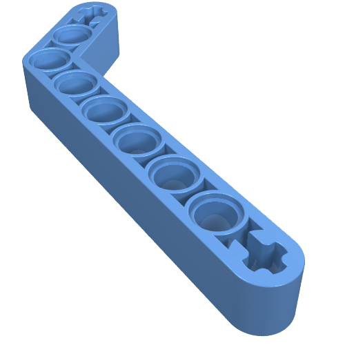 LEGO 32271 - Technic, Liftarm, Modified Bent Thick 1 x 9 (7 - 3)