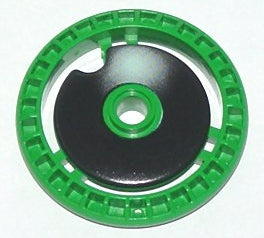 LEGO 32439apb01 - Technic, Disk 5 x 5 - Notched WITHOUT Pin with Pit Droid Nose Pattern