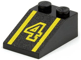 LEGO 3298pb007 - Slope 33 3 x 2 with Number 4 Pattern