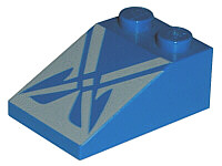 LEGO 3298px7 - Helling 33 3 x 2 met SW Crisscross Patroon