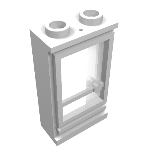 LEGO 32bc01 - Door 1 x 2 x 3 Hinge on Left with Trans-Clear Glass