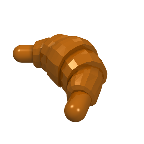 LEGO 33125 - Croissant met ronde uiteinden