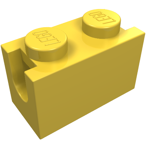 LEGO 3317 - Aangepaste steen 1 x 2 met Digger Bucket Arm Holder