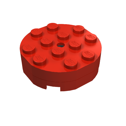 LEGO 3404ac01 - Turntable 4 x 4 Complete, Faceted