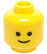 LEGO 3626p01 - Minifiguur hoofd standaard grijns patroon