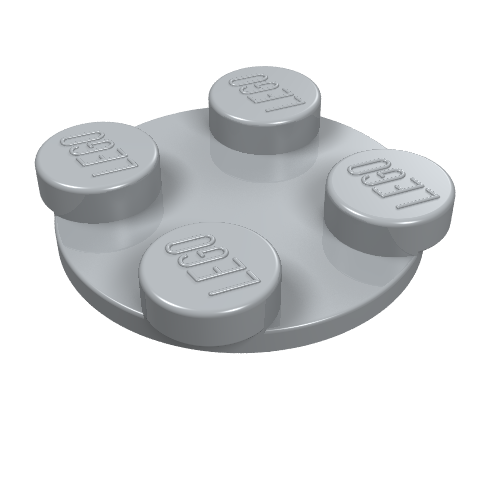 LEGO 3679 - Ronde draaiplaat 2 x 2, bovenkant