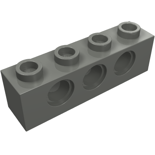 LEGO 3701 - Technic, Brick 1 x 4 with Holes