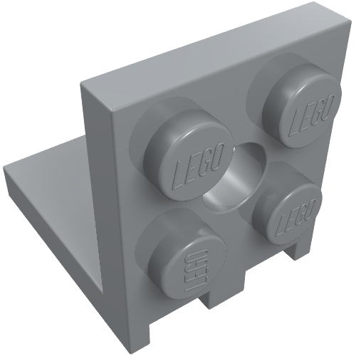 LEGO 3956 - Beugel 2 x 2 - 2 x 2 met 2 gaten