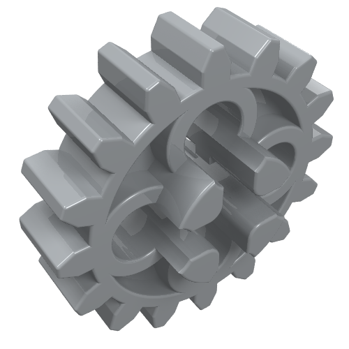 LEGO 4019 - Technic, Gear 16 Tooth - Axle Hole with Open Sides