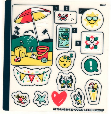 LEGO 41412stk01 - Stickervel voor Set 41412 - (67797/6299730)