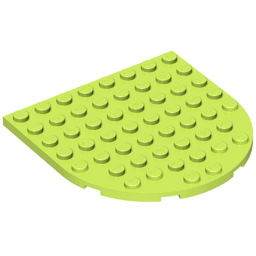 LEGO 41948 - Ronde plaat 8 x 8 met afgeronde uiteinden
