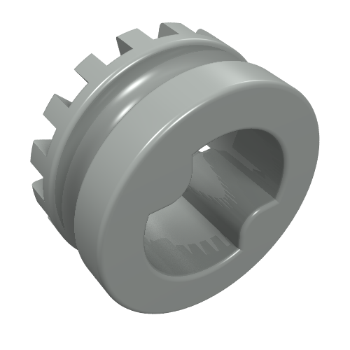 LEGO 4265b - Technic Bush 1/2 Toothed with 2 Interior Ridges