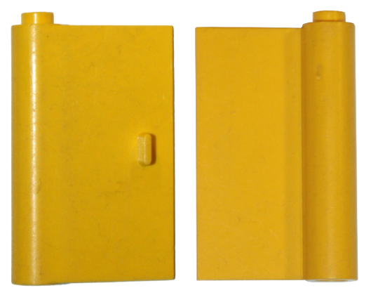 LEGO 445a - Deur 1 x 3 x 4 Links met Dunne Handgreep