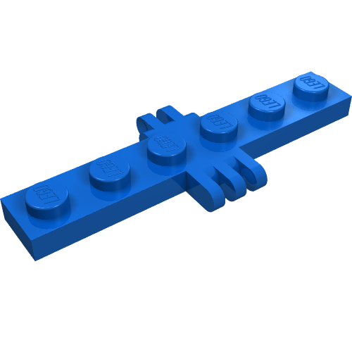 LEGO 4507 - Scharnierplaat 1 x 6 met 2 en 3 vingers aan zijkanten