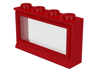 LEGO 453 - Raam 1 x 4 x 2 met vast glas