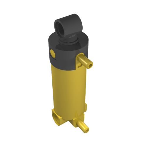 LEGO 47224c01 - Pneumatic Cylinder with 2 Inlets and Rounded End Medium (48mm)