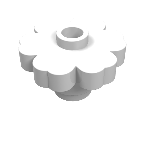 LEGO 4728 - Plant Bloem 2 x 2 Rond - Open Stud