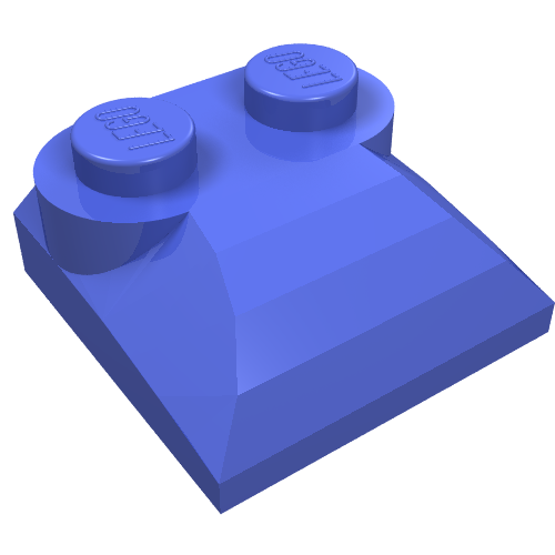 LEGO 47457 - Slope, Curved 2 x 2 x 2/3 with 2 Studs and Curved Sides