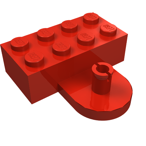 LEGO 4747 - Aangepaste steen 2 x 4 met Male Coupling