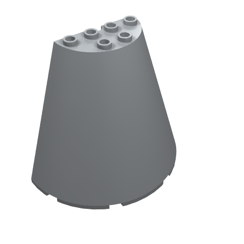 LEGO 47543 - Cone Half 8 x 4 x 6