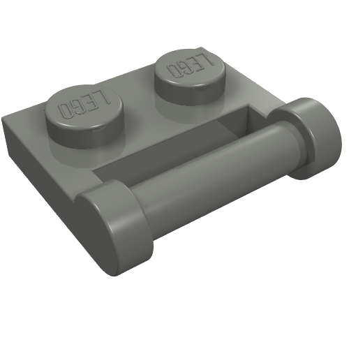 LEGO 48336 - Plate, Modified 1 x 2 with Bar Handle on Side - Closed Ends