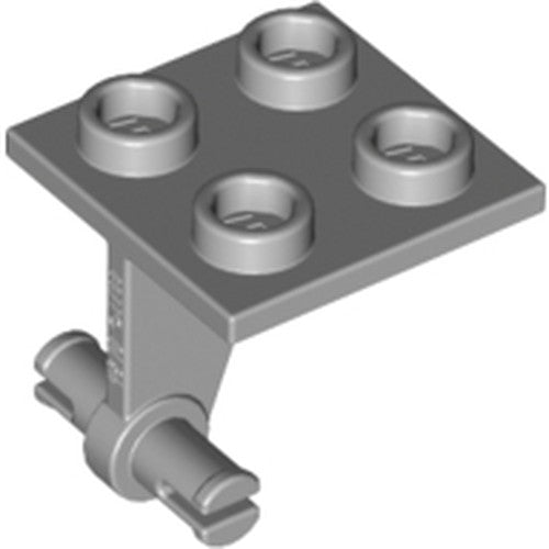 LEGO 4870 - Aangepaste plaat 2 x 2 dun met Dual Wheels Holder - Split Pins