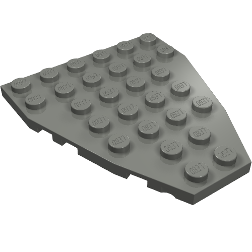 LEGO 50303 - Wedge, Plate 7 x 6 with Stud Notches (Boat Bow Plate)