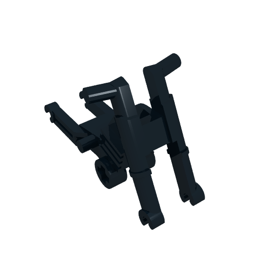 LEGO 50859b - Motorcycle Chassis, Long Fairing Mounts and Foot Pegs