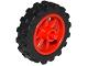 LEGO 50862c01 - Wiel 15mm D. x 6mm City Motor met zwarte band 21mm D. x 6mm City Motor (50862 / 50861)