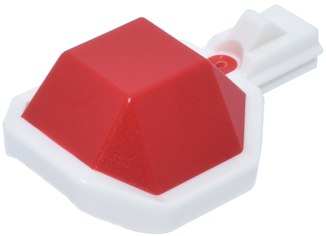 LEGO 5446pb01 - Projectile Shell 2 x 2 with Molded White Bottom and Launch Attachment Pattern