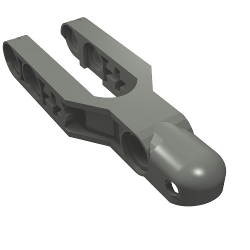 LEGO 57515 - Technic, Steering Arm 6 x 2 with Tow Ball Socket Rounded, Chamfered