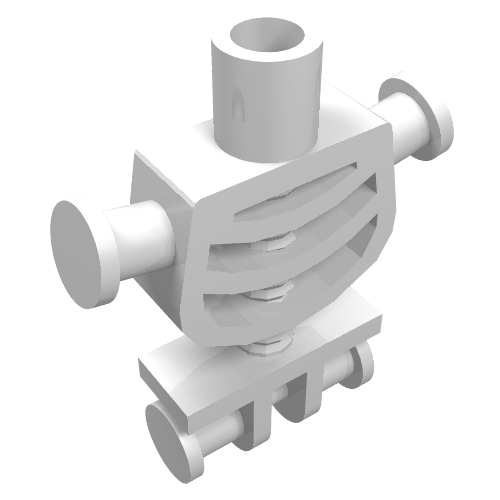 LEGO 60115 - Torso Skeleton, Rounded Rib Cage and Thick Shoulder Pins