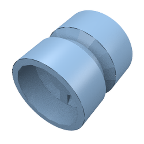 LEGO 6014b - Wiel 11mm D. x 12mm, Gat met Keep voor Wheels Holder Pin