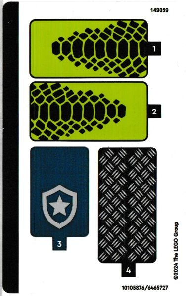 LEGO 60415stk01 - Sticker Sheet for Set 60415 - (10105876/6465727)