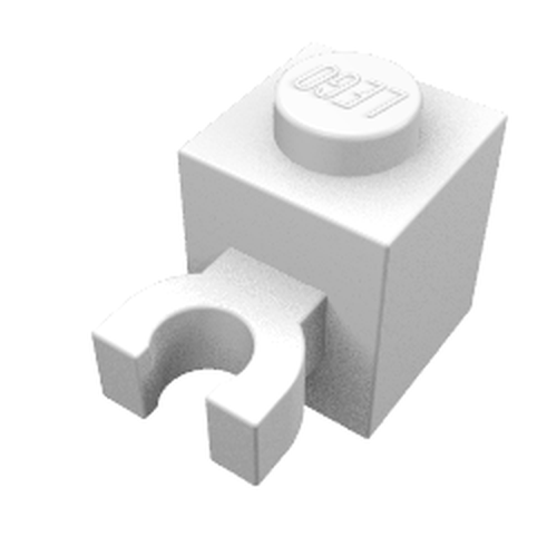 LEGO 60475 - Aangepaste steen 1 x 1 met U Clip (Vertical Grip) - Solid Stud