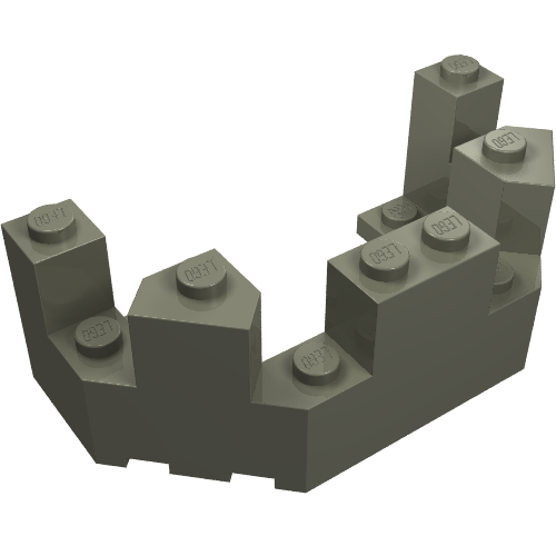 LEGO 6066 - Kastelentoren bovenstuk 4 x 8 x 2 1/3