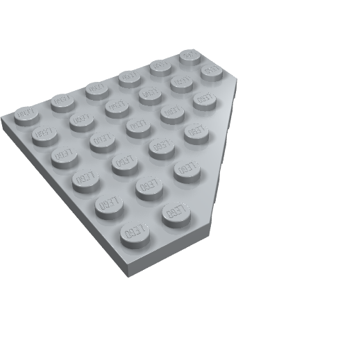 LEGO 6106 - Wig, plaat 6 x 6 met afgesneden hoek
