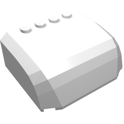 LEGO 61484 - Windscherm 5 x 6 x 2 Gebogen Top Kap met 4 Studs