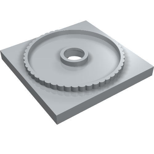 LEGO 61485 - Turntable 4 x 4 Square Base, Locking