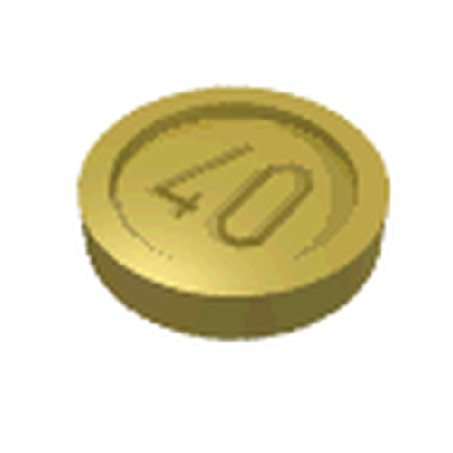 LEGO 70501d - Minifigure, Utensil Coin Type 1 met 40 Mark