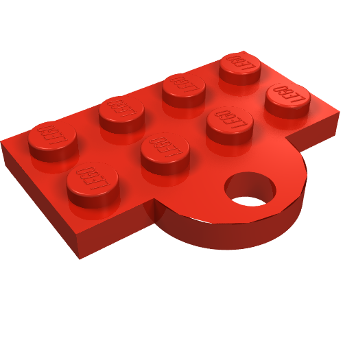 LEGO 737 - Plate, Modified 2 x 4 with Train Coupler Closed for Hook