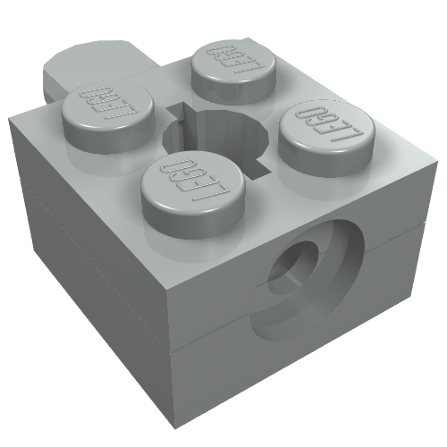 LEGO 792c02 - Arm Holder Brick 2 x 2 with Round Top Hole with Arm (792 / 793 / 795)