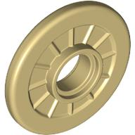 LEGO 80441pb02 - Wiel rolstoel met Technic Pin Hole met gegoten (zelfde kleur) hard rubber bandenpatroon